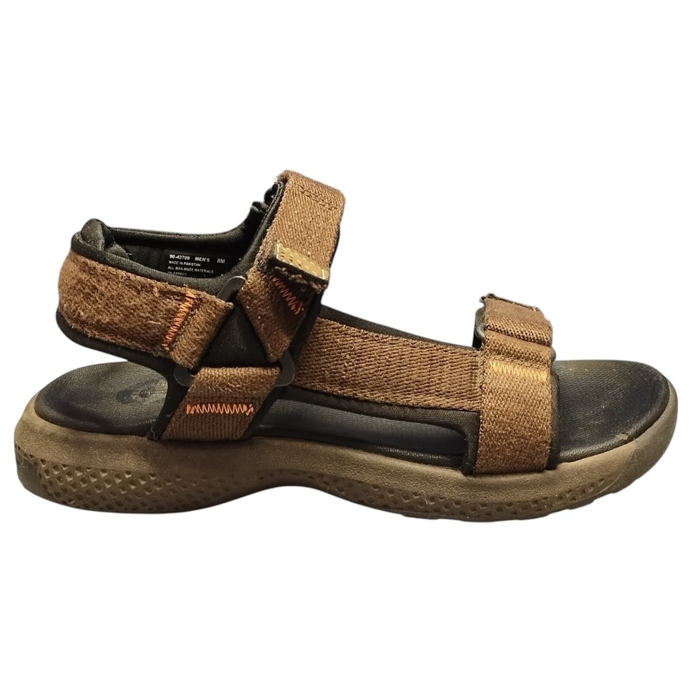 Dockers Bradburn‎ Outdoor Sport Sandal Mens 8M Brown Black Hook & Loop 9042708